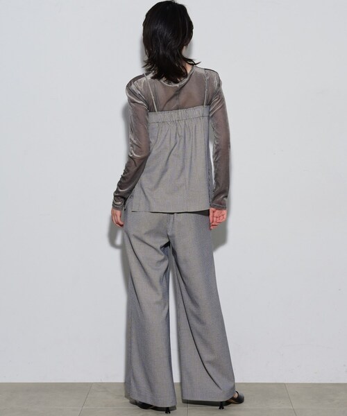 GALLEST（ギャレスト）の「ベロアチュールトップス（Tシャツ/カットソー・レディース・ベージュ/ライトグレー/ライトブルー/ブラック・38）」の14枚目の写真