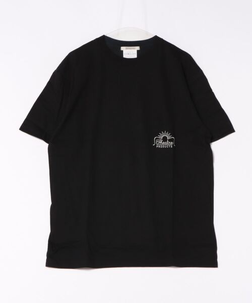 THEATRE PRODUCTS（シアタープロダクツ）の「THEATREPRODUCTSシンボルマーク刺繍/シンプルTシャツ（Tシャツ/カットソー・レディース・ホワイト/ブラック・FREE）」の2枚目の写真