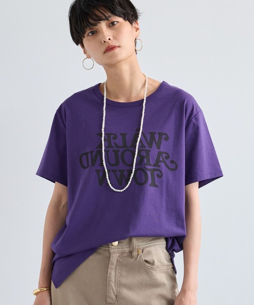 BARNYARDSTORM（バンヤードストーム）の「BARNYARDSTORM / WALK T（Tシャツ/カットソー・レディース・パープル/ホワイト・FREE）」の3枚目の写真