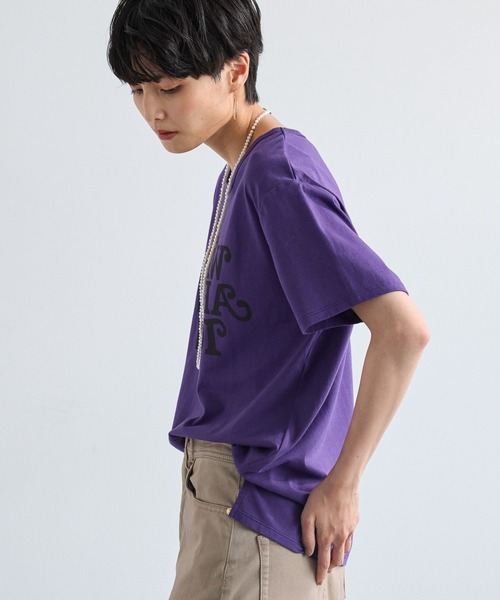 BARNYARDSTORM（バンヤードストーム）の「BARNYARDSTORM / WALK T（Tシャツ/カットソー・レディース・パープル/ホワイト・FREE）」の4枚目の写真