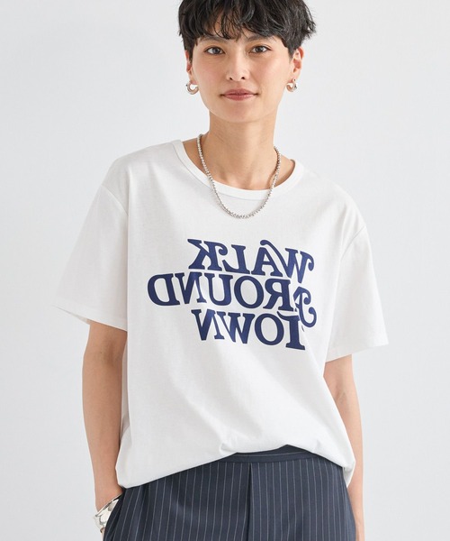 BARNYARDSTORM（バンヤードストーム）の「BARNYARDSTORM / WALK T（Tシャツ/カットソー・レディース・パープル/ホワイト・FREE）」の7枚目の写真