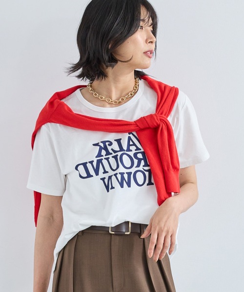 BARNYARDSTORM（バンヤードストーム）の「BARNYARDSTORM / WALK T（Tシャツ/カットソー・レディース・パープル/ホワイト・FREE）」の12枚目の写真