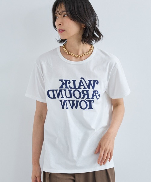 BARNYARDSTORM（バンヤードストーム）の「BARNYARDSTORM / WALK T（Tシャツ/カットソー・レディース・パープル/ホワイト・FREE）」の16枚目の写真