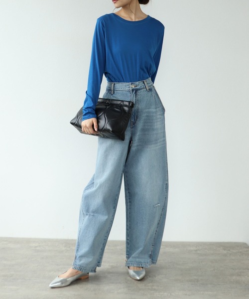 MAISON MAVERICK PRESENTS（メゾンマベリックプレゼンツ）の「【MAISON MAVERICK PRESENTS/メゾン マヴェリック プレゼンツ】マハラニロングスリーブ（Tシャツ/カットソー・レディース・ブラック/オフホワイト/ブルー・FREE）」の22枚目の写真