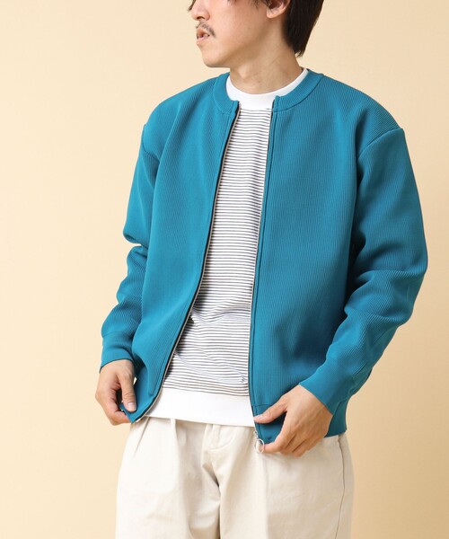NOLLEY’S(ノーリーズ)の「《イージーケア》12G片畦 クルーネック ジップカーディガン 24AW(カーディガン/ボレロ・メンズ・ブルー系その他/グレー/ネイビー・S/M/L)」の19枚目の写真