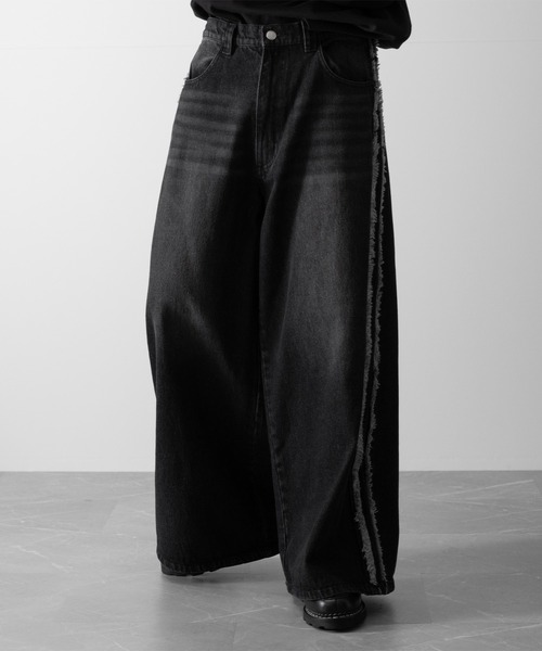 【RUUBON】fringe flare denim pants / フリンジフレアデニムパンツ（デニムパンツ）｜RUUBON（ルーボン）