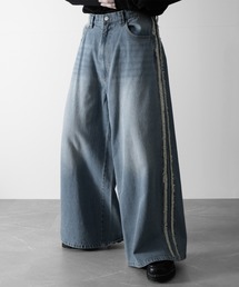 RUUBON（ルーボン）の「【RUUBON】fringe flare denim pants / フリンジフレアデニムパンツ（デニムパンツ）」