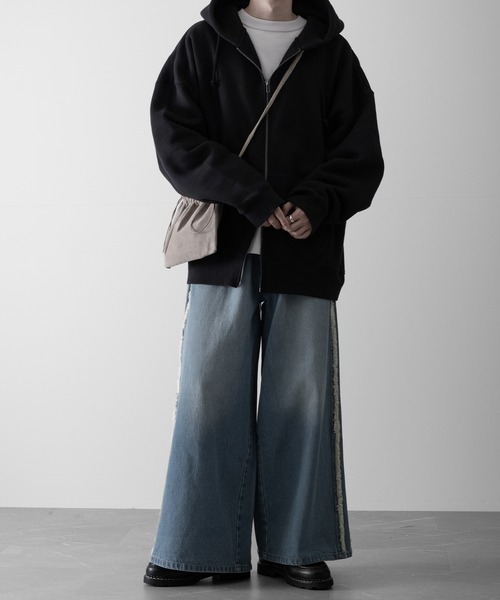 【RUUBON】fringe flare denim pants / フリンジフレアデニムパンツ（デニムパンツ）｜RUUBON（ルーボン）