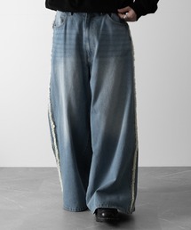 RUUBON（ルーボン）の「【RUUBON】fringe flare denim pants / フリンジフレアデニムパンツ（デニムパンツ）」