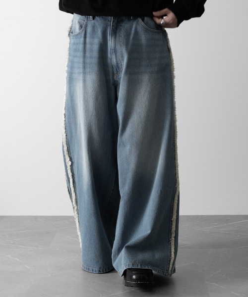 【RUUBON】fringe flare denim pants / フリンジフレアデニムパンツ（デニムパンツ）｜RUUBON（ルーボン）