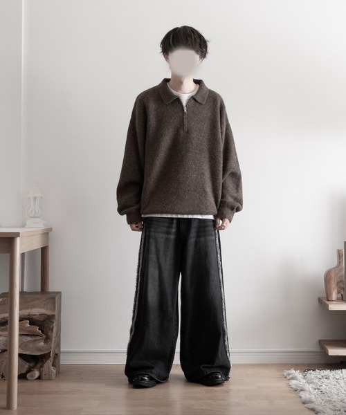 【RUUBON】fringe flare denim pants / フリンジフレアデニムパンツ（デニムパンツ）｜RUUBON（ルーボン）