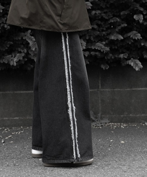 【RUUBON】fringe flare denim pants / フリンジフレアデニムパンツ（デニムパンツ）｜RUUBON（ルーボン）