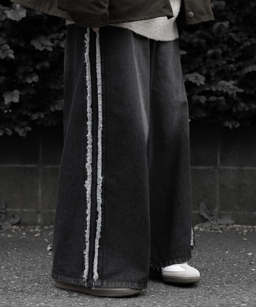 【RUUBON】fringe flare denim pants / フリンジフレアデニムパンツ（デニムパンツ）｜RUUBON（ルーボン）