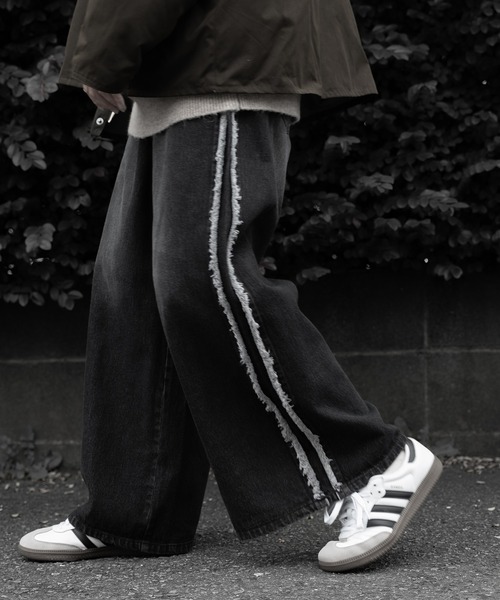 【RUUBON】fringe flare denim pants / フリンジフレアデニムパンツ（デニムパンツ）｜RUUBON（ルーボン）