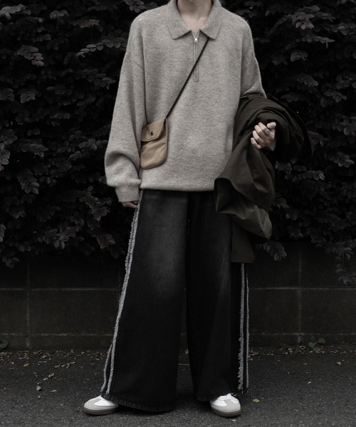 【RUUBON】fringe flare denim pants / フリンジフレアデニムパンツ（デニムパンツ）｜RUUBON（ルーボン）