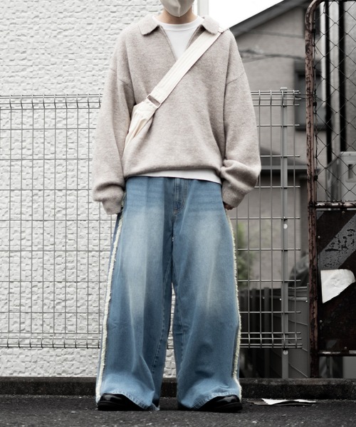 【RUUBON】fringe flare denim pants / フリンジフレアデニムパンツ（デニムパンツ）｜RUUBON（ルーボン）