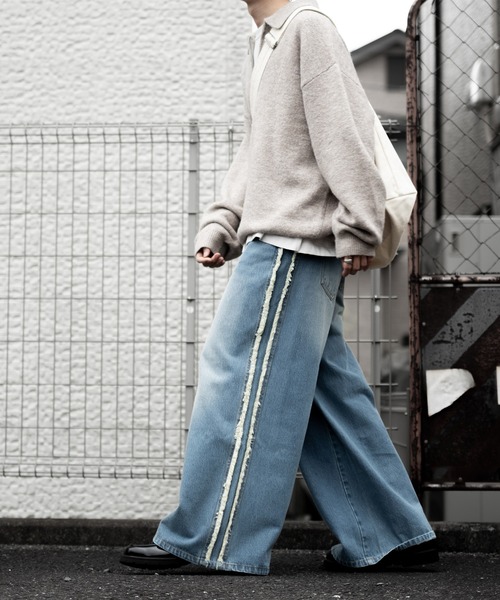 【RUUBON】fringe flare denim pants / フリンジフレアデニムパンツ（デニムパンツ）｜RUUBON（ルーボン）
