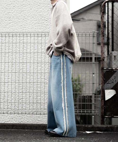 【RUUBON】fringe flare denim pants / フリンジフレアデニムパンツ（デニムパンツ）｜RUUBON（ルーボン）