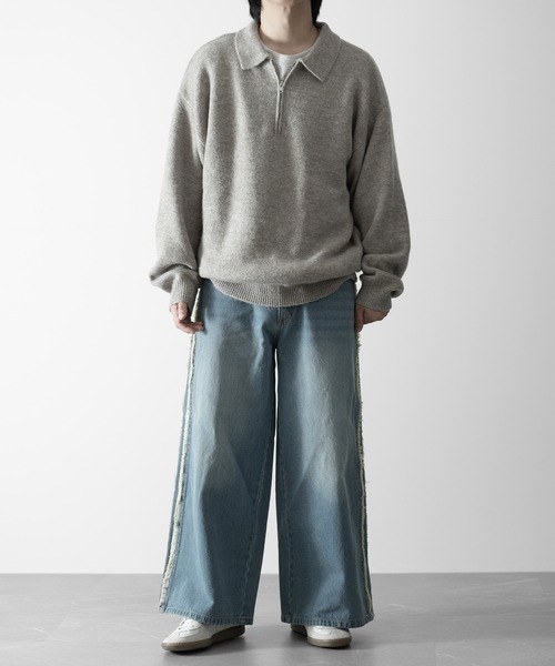 【RUUBON】fringe flare denim pants / フリンジフレアデニムパンツ（デニムパンツ）｜RUUBON（ルーボン）