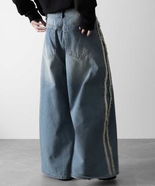 【RUUBON】fringe flare denim pants / フリンジフレアデニムパンツ（デニムパンツ）｜RUUBON（ルーボン）