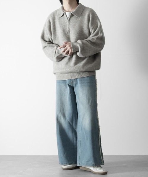 【RUUBON】fringe flare denim pants / フリンジフレアデニムパンツ（デニムパンツ）｜RUUBON（ルーボン）