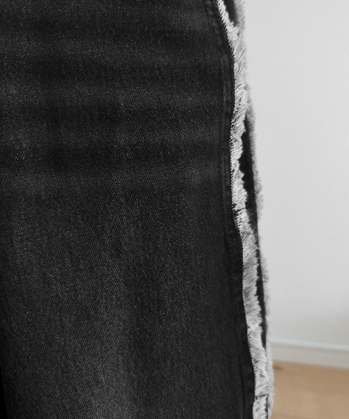【RUUBON】fringe flare denim pants / フリンジフレアデニムパンツ（デニムパンツ）｜RUUBON（ルーボン）