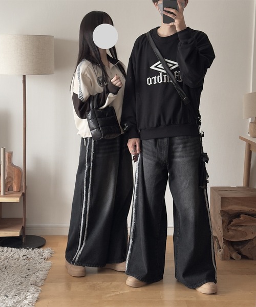 【RUUBON】fringe flare denim pants / フリンジフレアデニムパンツ（デニムパンツ）｜RUUBON（ルーボン）