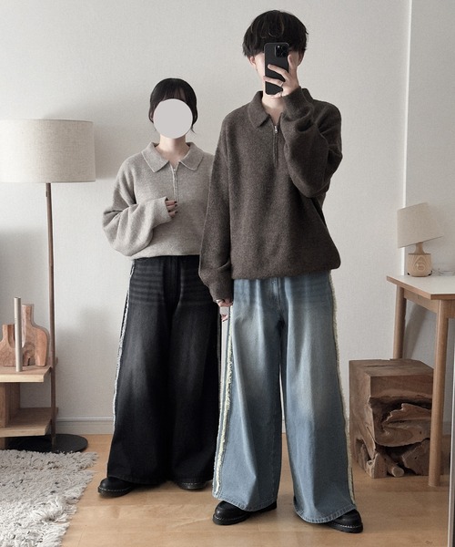 【RUUBON】fringe flare denim pants / フリンジフレアデニムパンツ（デニムパンツ）｜RUUBON（ルーボン）