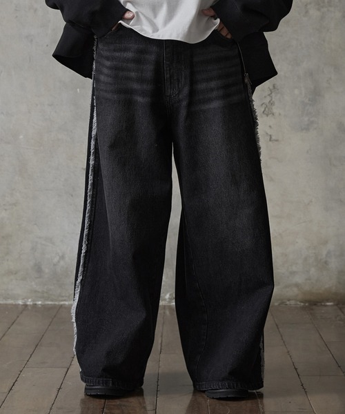【RUUBON】fringe flare denim pants / フリンジフレアデニムパンツ（デニムパンツ）｜RUUBON（ルーボン）