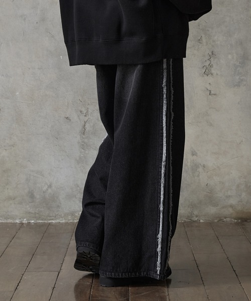 【RUUBON】fringe flare denim pants / フリンジフレアデニムパンツ（デニムパンツ）｜RUUBON（ルーボン）