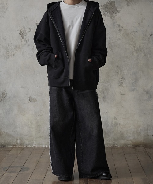 【RUUBON】fringe flare denim pants / フリンジフレアデニムパンツ（デニムパンツ）｜RUUBON（ルーボン）