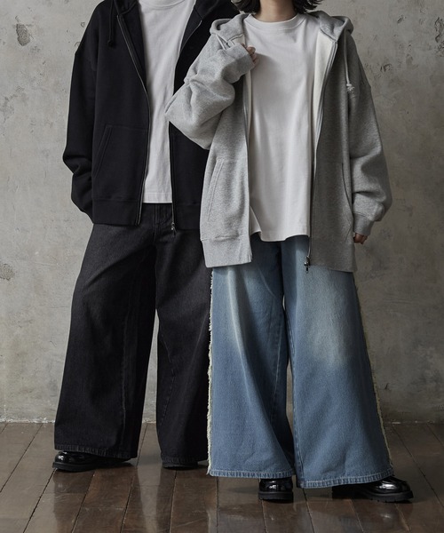 RUUBON】fringe flare denim pants / フリンジフレアデニム