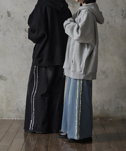 【RUUBON】fringe flare denim pants / フリンジフレアデニムパンツ（デニムパンツ）｜RUUBON（ルーボン）