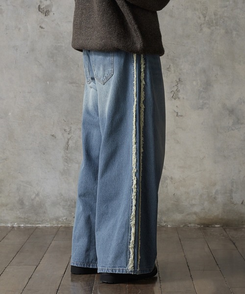 【RUUBON】fringe flare denim pants / フリンジフレアデニムパンツ（デニムパンツ）｜RUUBON（ルーボン）