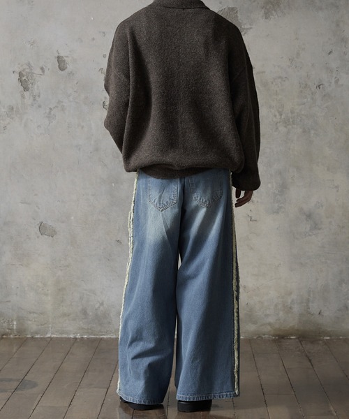 【RUUBON】fringe flare denim pants / フリンジフレアデニムパンツ（デニムパンツ）｜RUUBON（ルーボン）