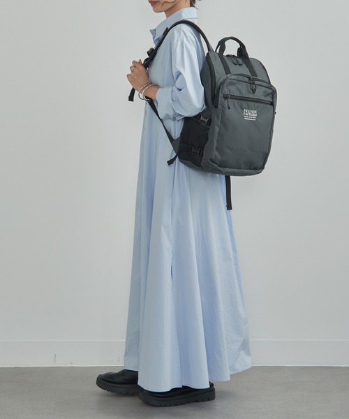 FREDRIK PACKERS（フレドリックパッカーズ）の「【FREDRIK PACKERS】420D BACKPACK MELL バックパック（バックパック/リュック・レディース・ブラック/グレー/ベージュ・FREE）」の7枚目の写真