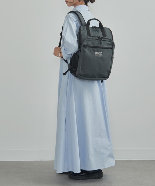 FREDRIK PACKERS（フレドリックパッカーズ）の「【FREDRIK PACKERS】420D BACKPACK MELL バックパック（バックパック/リュック・レディース・ブラック/グレー/ベージュ・FREE）」の8枚目の写真