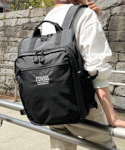 FREDRIK PACKERS(フレドリックパッカーズ)の「【FREDRIK PACKERS】420D BACKPACK MELL バックパック(バックパック/リュック・レディース・ブラック/グレー/ベージュ・FREE)」の19枚目の写真