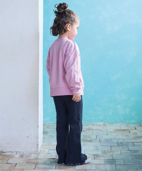 CALMIA（カルミア）の「裏起毛テレコフレアーパンツ（その他パンツ・キッズ・オフホワイト/ブラウン/ブラック/ワインレッド・120/110/90/150/100/140/130）」の12枚目の写真