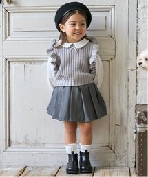 petit main | 【リンク】ダブルウエストプリーツスカパン(スカート)