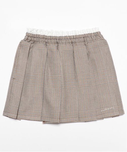 petit main（プティマイン）の「【リンク】ダブルウエストプリーツスカパン(キッズ)（スカート・キッズ・ブラック/グレー/ブラウン・80ｃｍ/90cm/100cm/110cm/120cm/130cm）」の17枚目の写真