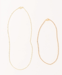 ヘマタイトツインネックレス