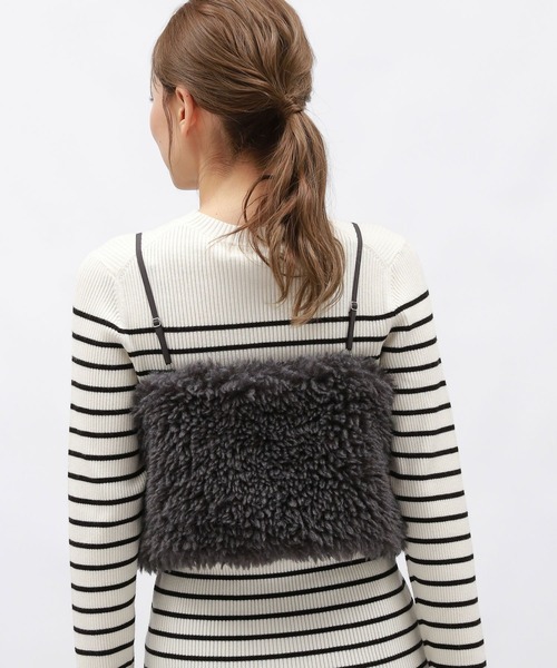 LAKOLE（ラコレ）の「シープファービスチェ / 129629（ベスト・レディース・チャコールグレー/アイボリー/モカ・FREE）」の21枚目の写真