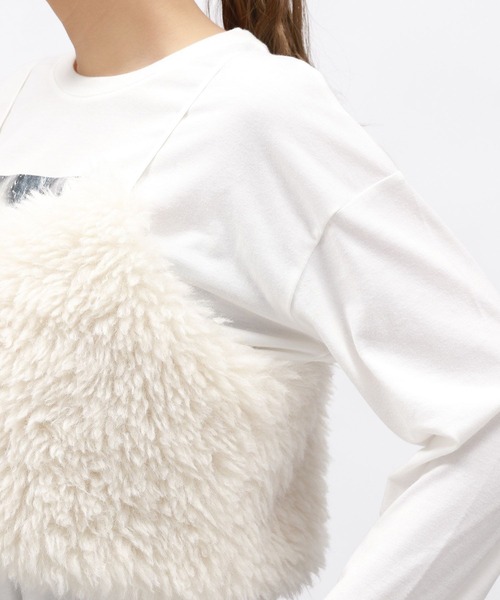 LAKOLE（ラコレ）の「シープファービスチェ / 129629（ベスト・レディース・チャコールグレー/アイボリー/モカ・FREE）」の10枚目の写真