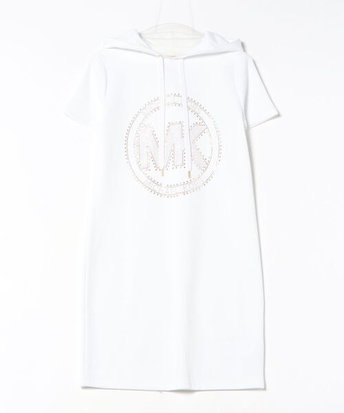 MICHAEL KORS(マイケルコース)の「スタッド サークルMK フーディー ドレス(ワンピース・レディース・ホワイト・XL/XS/L/M/S)」の3枚目の写真
