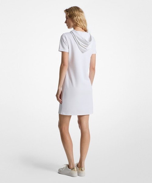 MICHAEL KORS(マイケルコース)の「スタッド サークルMK フーディー ドレス(ワンピース・レディース・ホワイト・XL/XS/L/M/S)」の4枚目の写真
