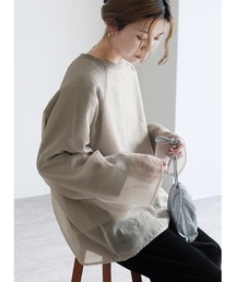 reca | オーガンジー重ねラグランプルオーバー(その他トップス)
