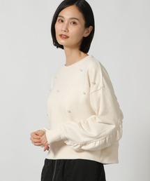 LAKOLE | パール裏毛ギャザープルオーバー / 150635(スウェット)