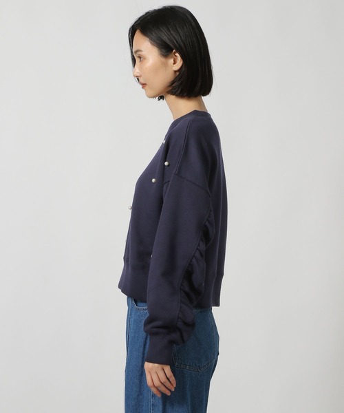 LAKOLE（ラコレ）の「パール裏毛ギャザープルオーバー / 150635（スウェット・レディース・アイボリー/グレー/ネイビー・FREE）」の18枚目の写真