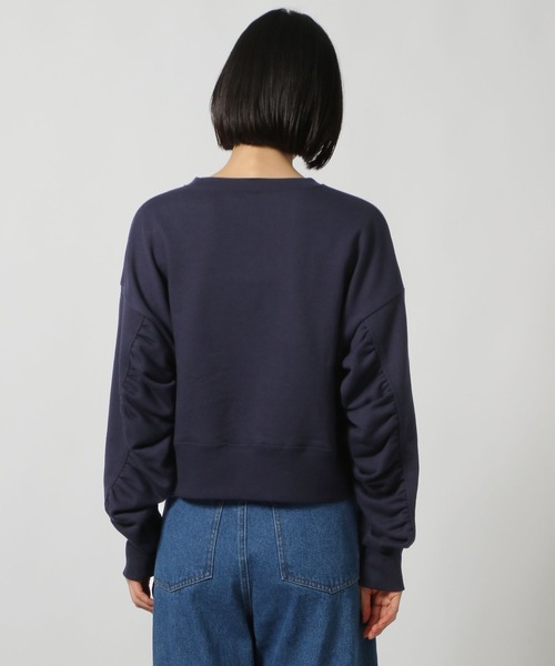 LAKOLE（ラコレ）の「パール裏毛ギャザープルオーバー / 150635（スウェット・レディース・アイボリー/グレー/ネイビー・FREE）」の19枚目の写真